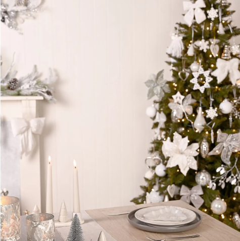 White velvet hanging bow (Large)