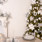 White velvet hanging bow (Large)