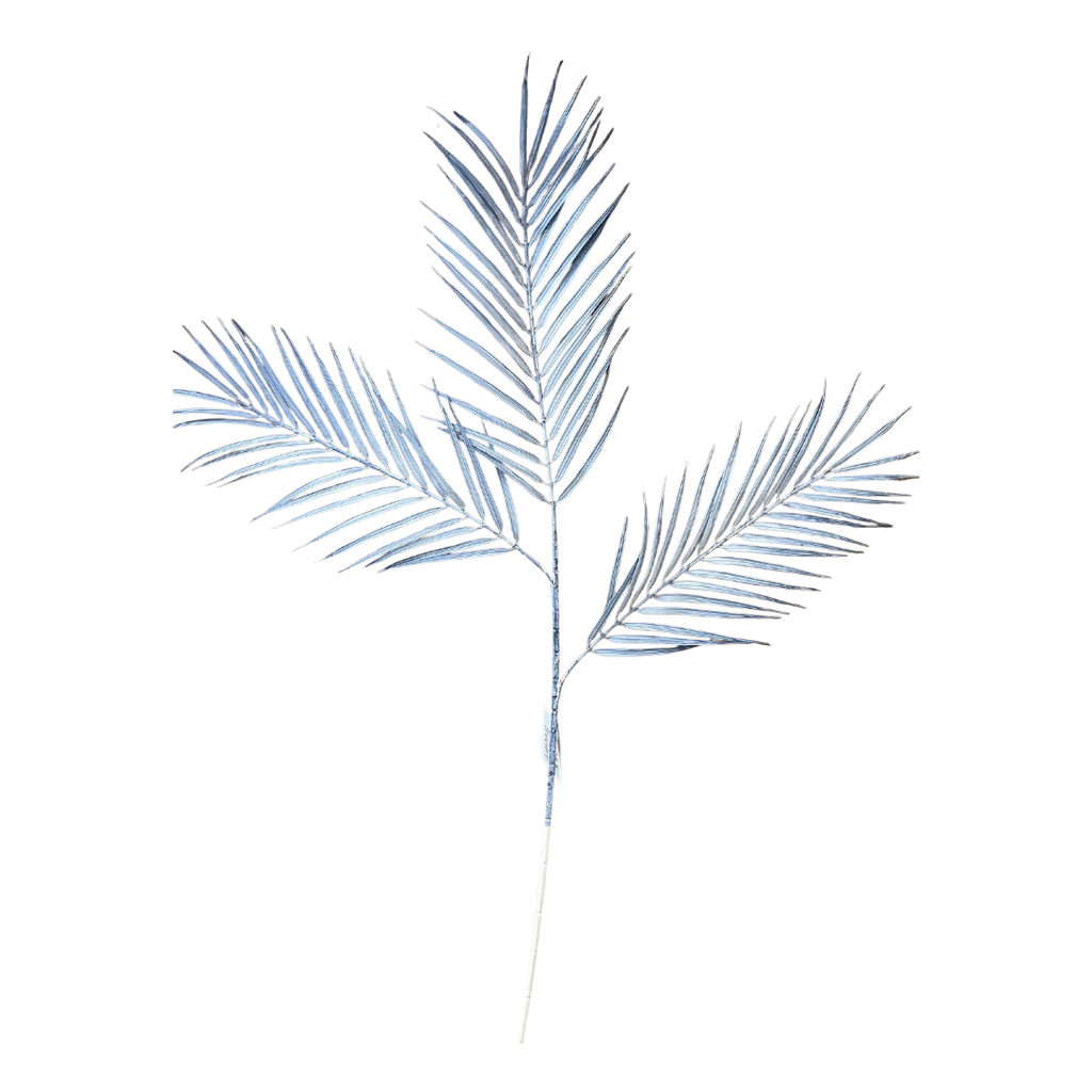 Pale blue palm leaf stem