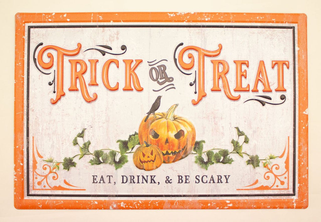 Trick or treat sign