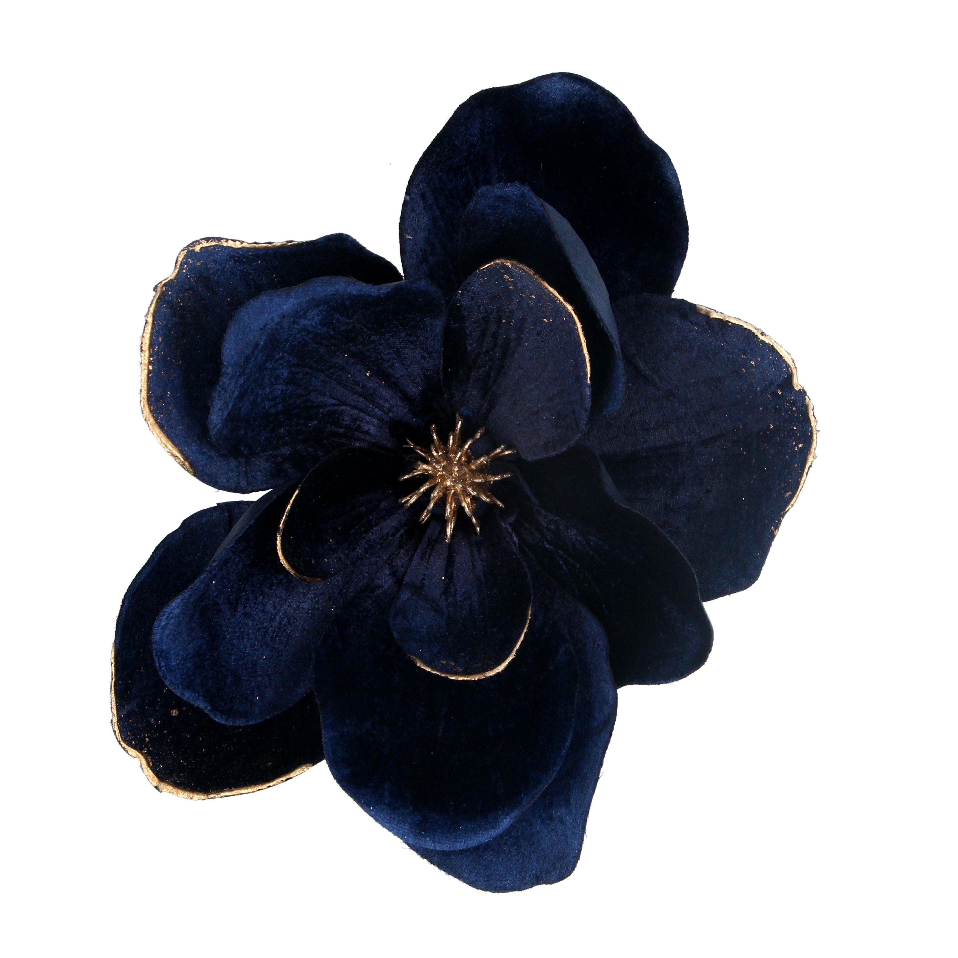 Dark blue magnolia clip
