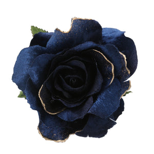 Dark blue rose clip