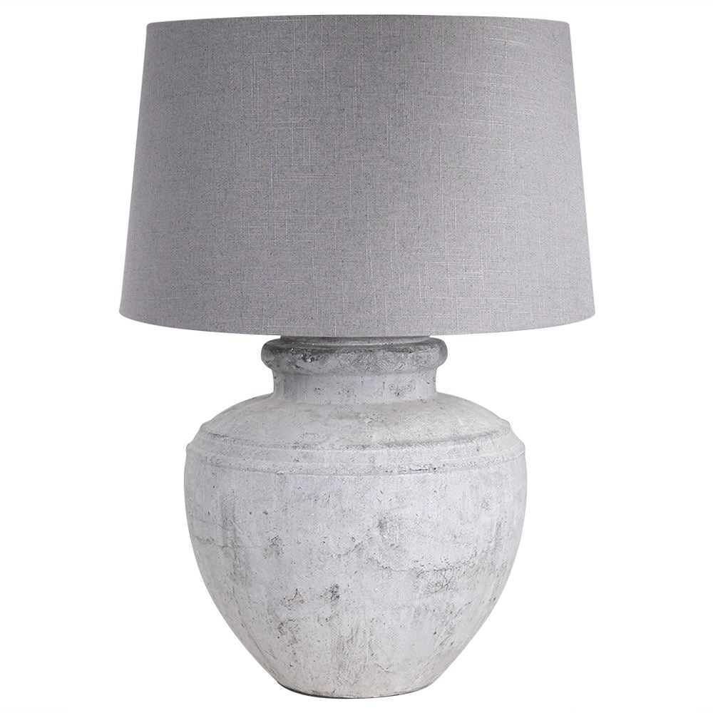Darcy grey stone lamp