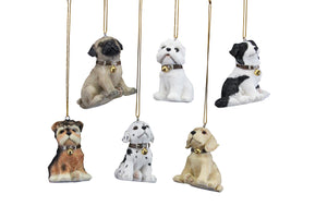 Canine friends hanging decorations