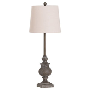 Calven grey table lamp