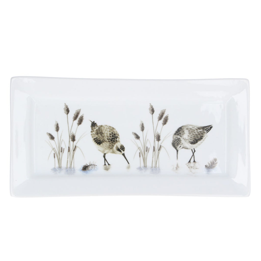 Sandpiper new bone china rectangular plate