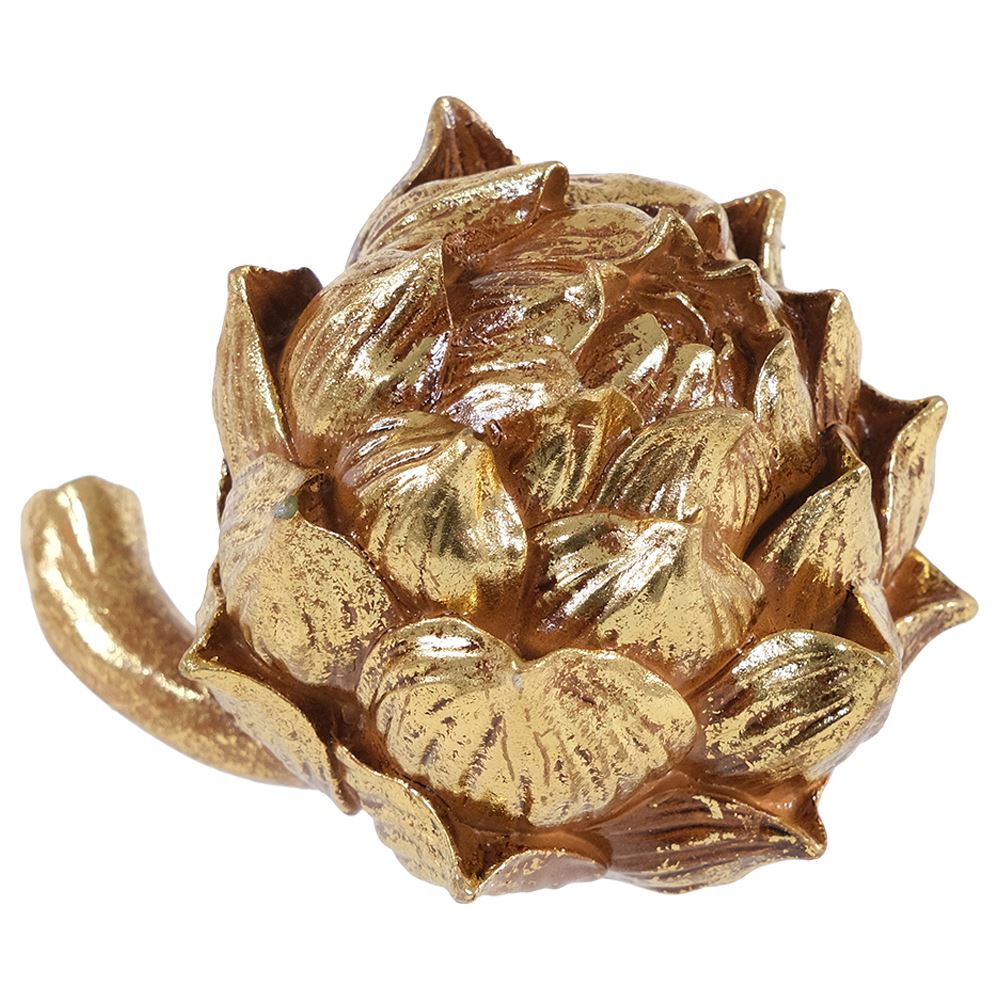 Glossy gold Artichoke ornament
