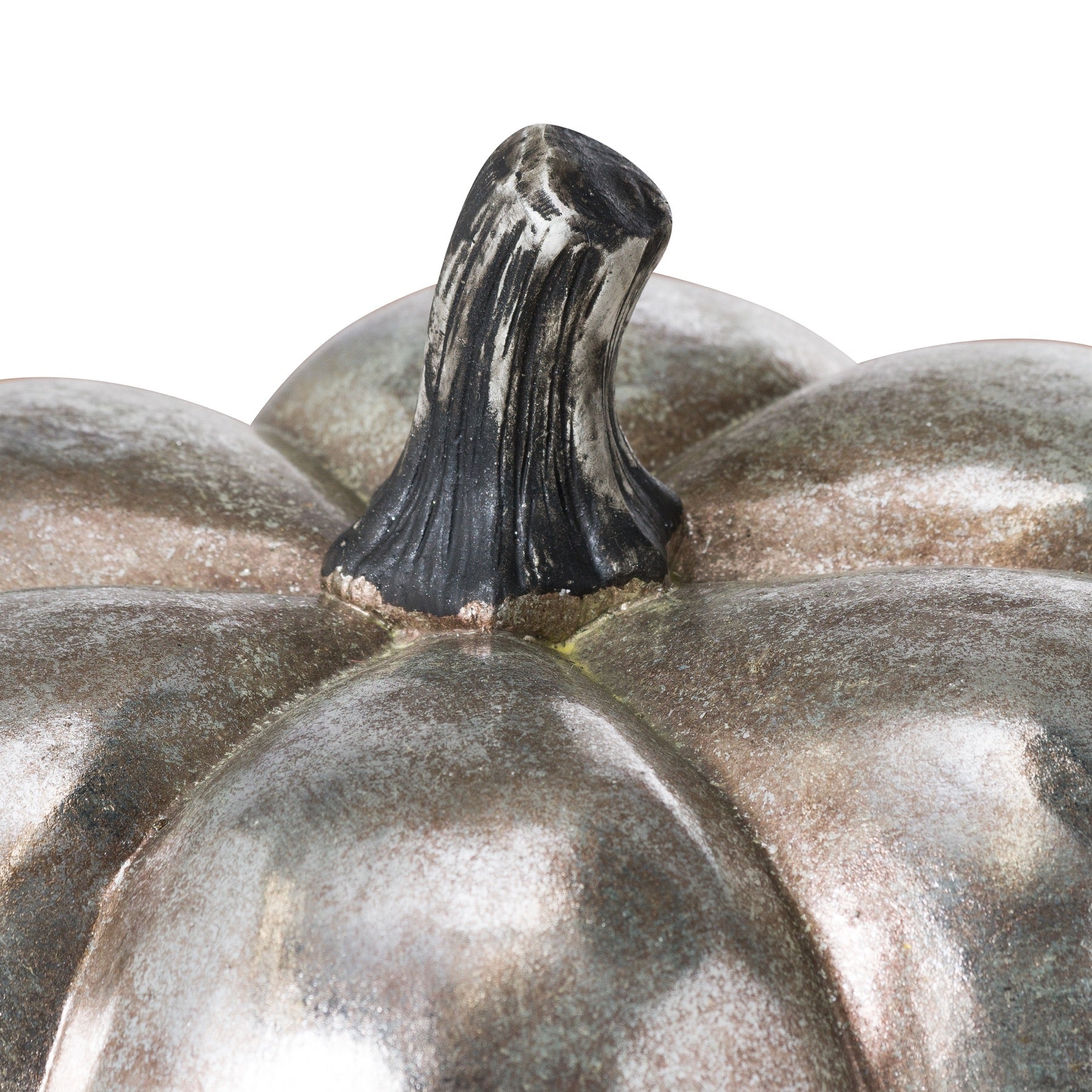 Silver foil squat pumpkin