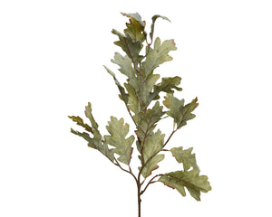 Subtle glitter oak leaf spray (Green tones)