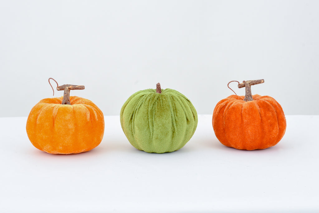 Velvet pumpkins (9cm)