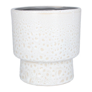 White seafoam goblet pot cover (Large)