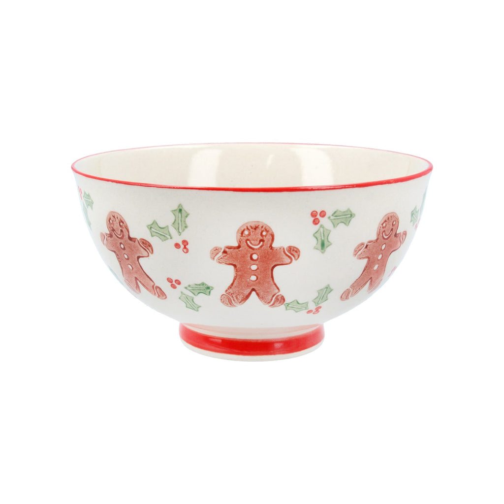 Gingerbread man bowl small