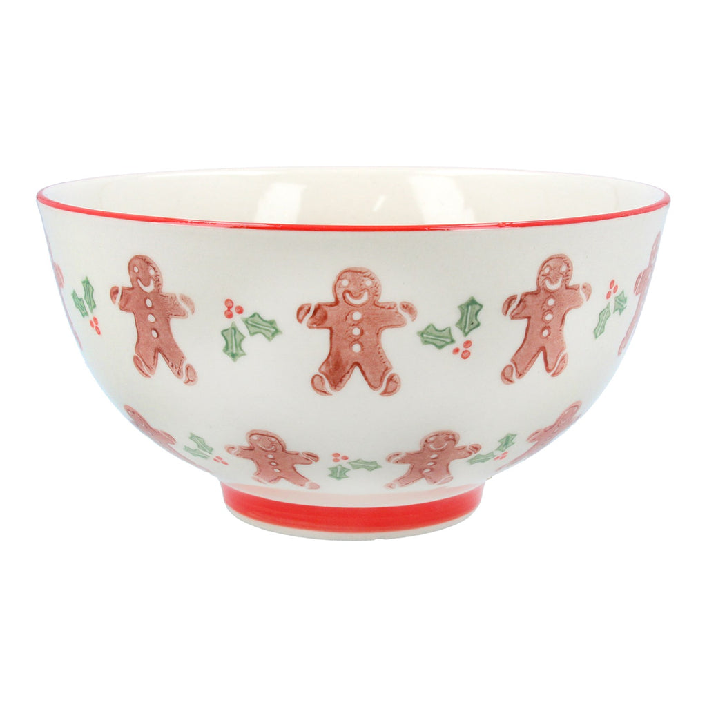 Gingerbread man bowl large