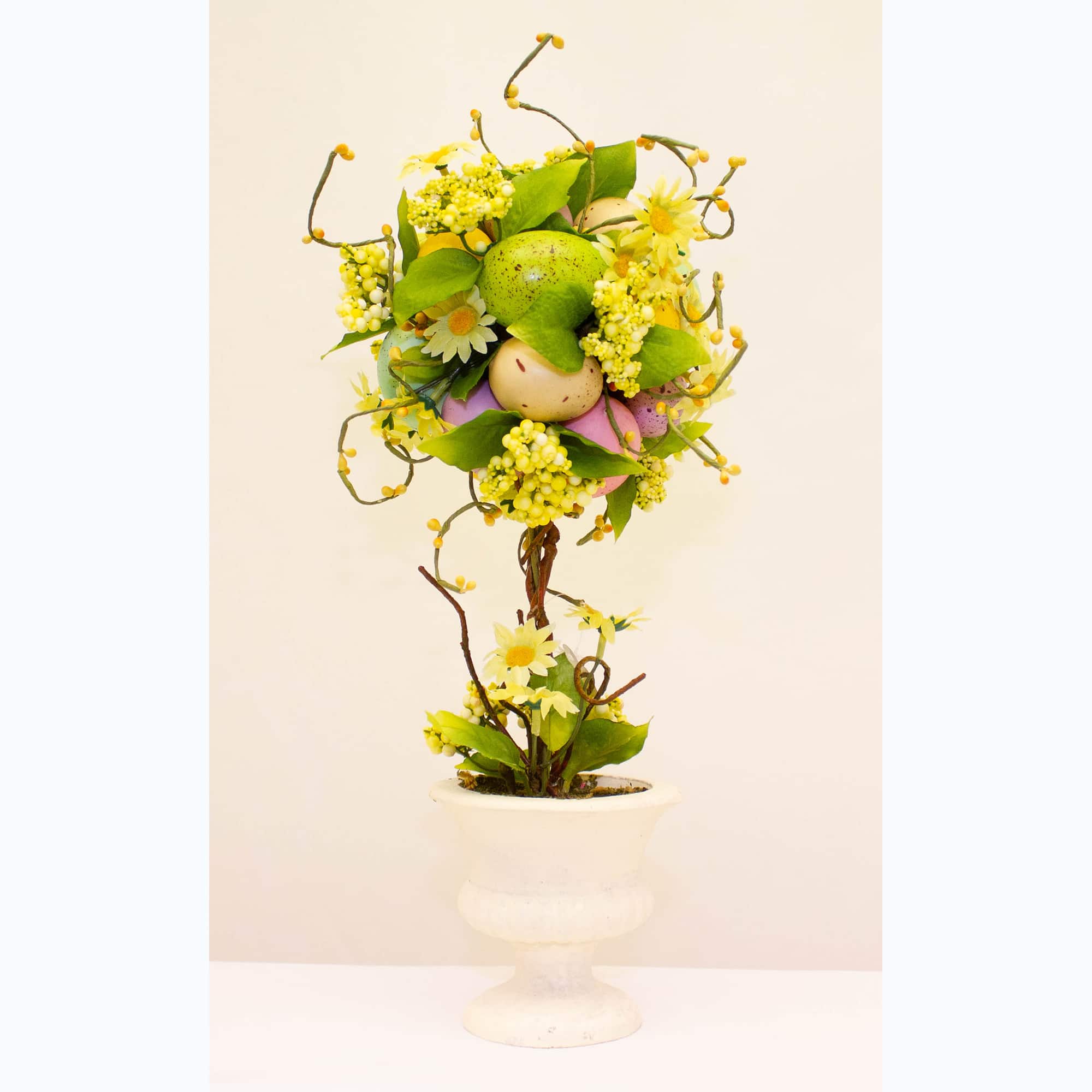 Multi blossom egg topiary tree
