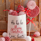 Candy cane foam round baubles (8cm)