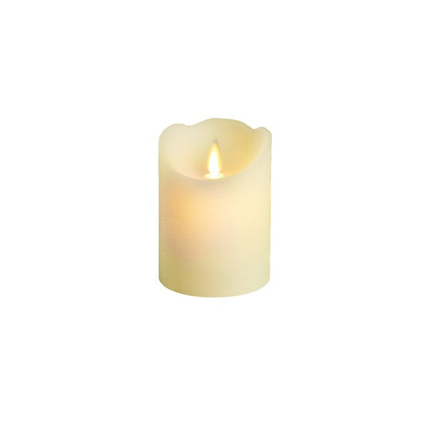 LED ivory waving flame candle