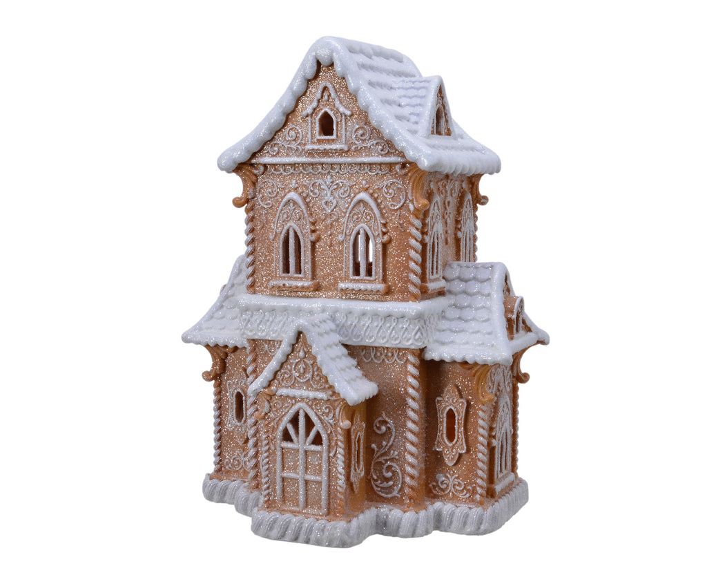 Glitter gingerbread house (Tall)