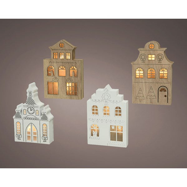 Wood LED house