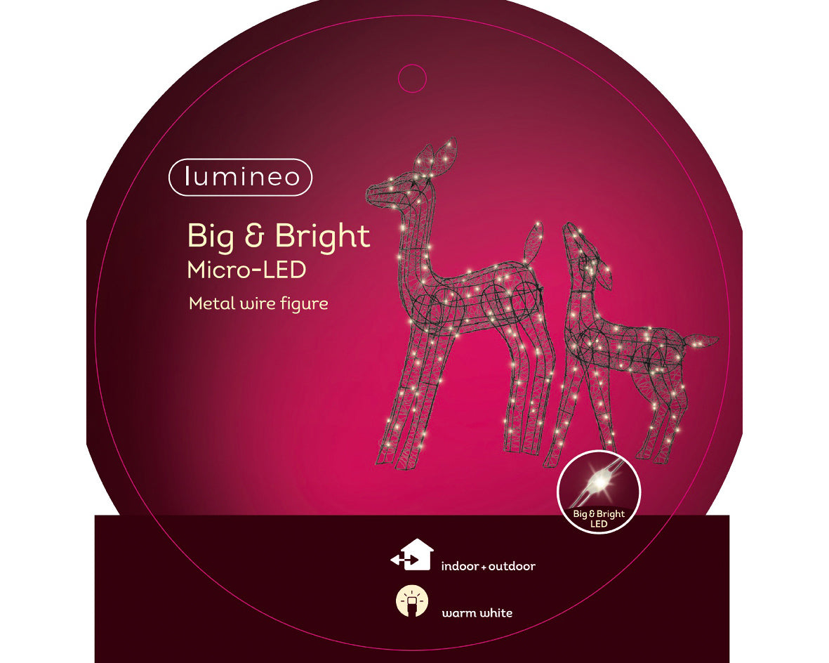 Micro LED metal deer set