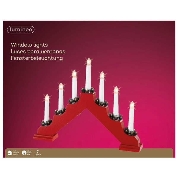 Candle arch/bridge in red