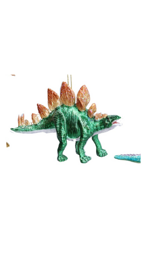 Colourful resin dinosaur decorations