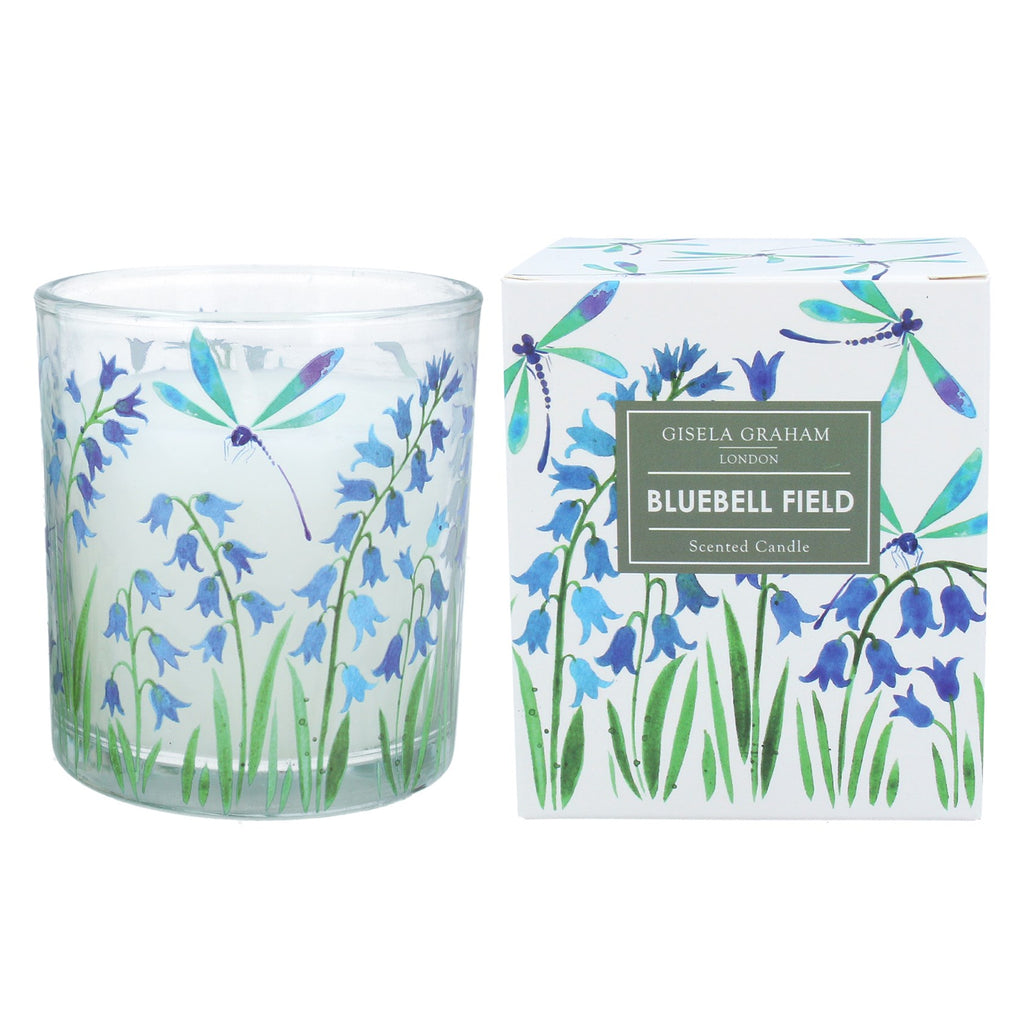 Bluebell/dragonfly boxed candle pot