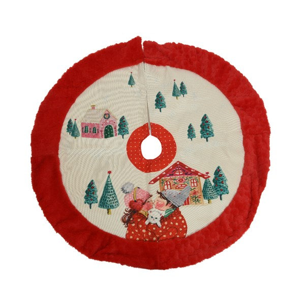 Festive cheer tree skirt