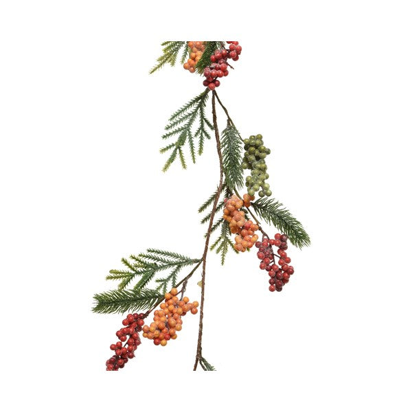 Autumn/Winter berry, fir & shimmer garland