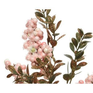 Light pink snowberry stem