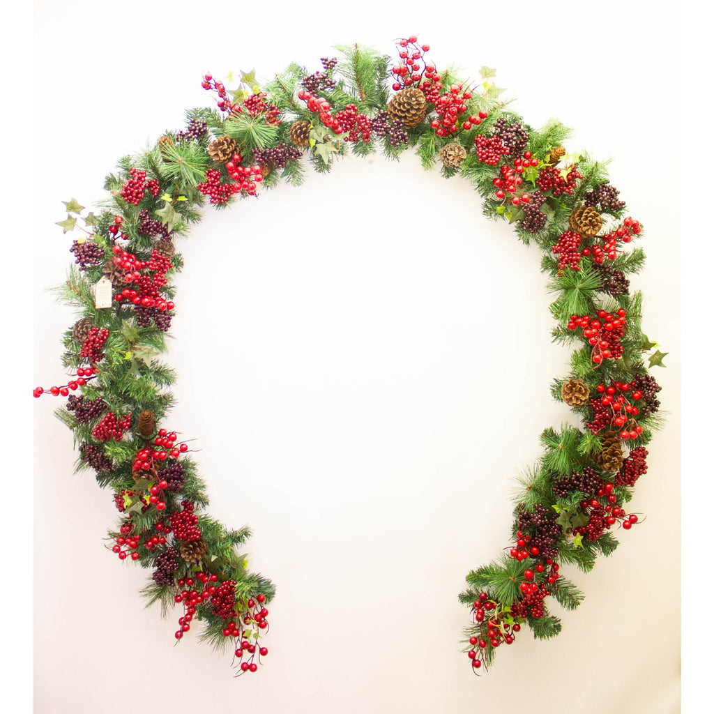 Woodland berry 9ft garland
