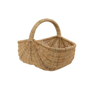 Rattan baskets with single handle