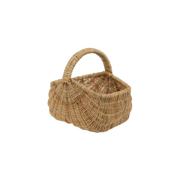 Rattan baskets with single handle