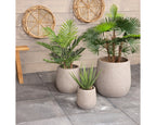 Zoe honeycomb round outdoor planters