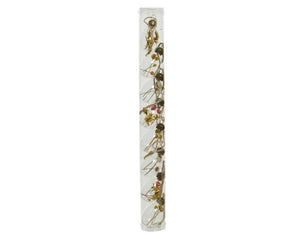 Dried flowers in Glass Easter egg hanging decorations-tube of 8