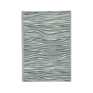 Zebra print outdoor rug