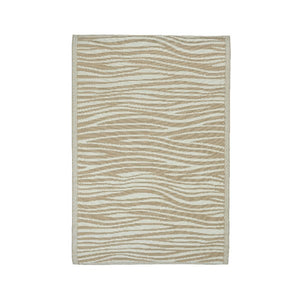 Zebra print outdoor rug