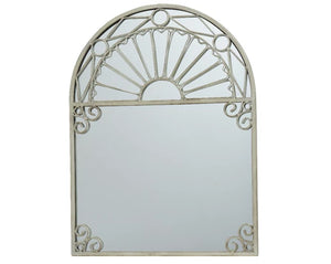 Elegant arched wall outdoor mirror