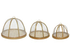 Bamboo food covers with removable lid