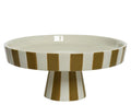 Striped cake stand (small)