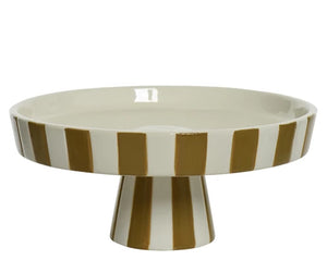 Striped cake stand (small)