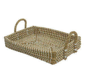 Rectangular sea grass basket