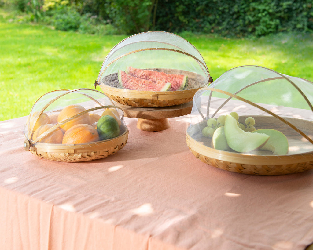 Bamboo food covers
