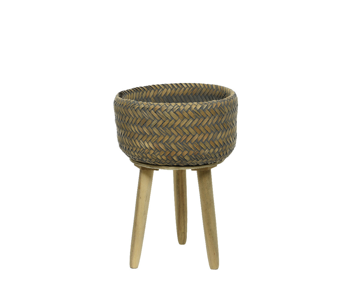 Basket bamboo planter Pots & Planters Osborne & Co.