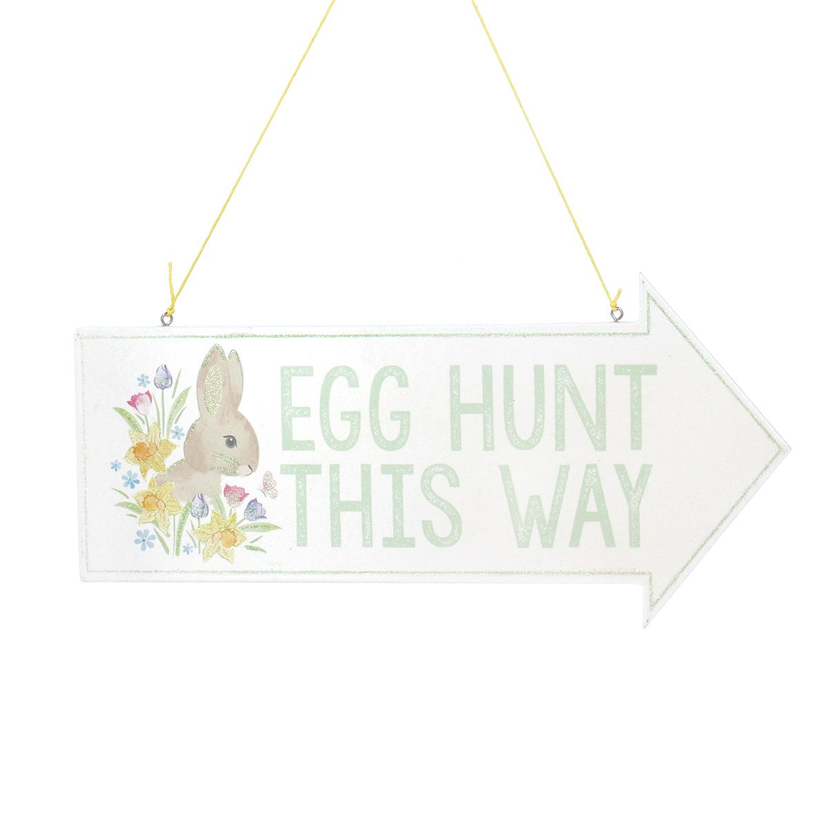 'This Way' Easter egg hunt sign