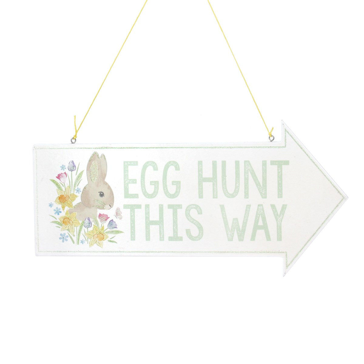 'This Way' Easter egg hunt sign