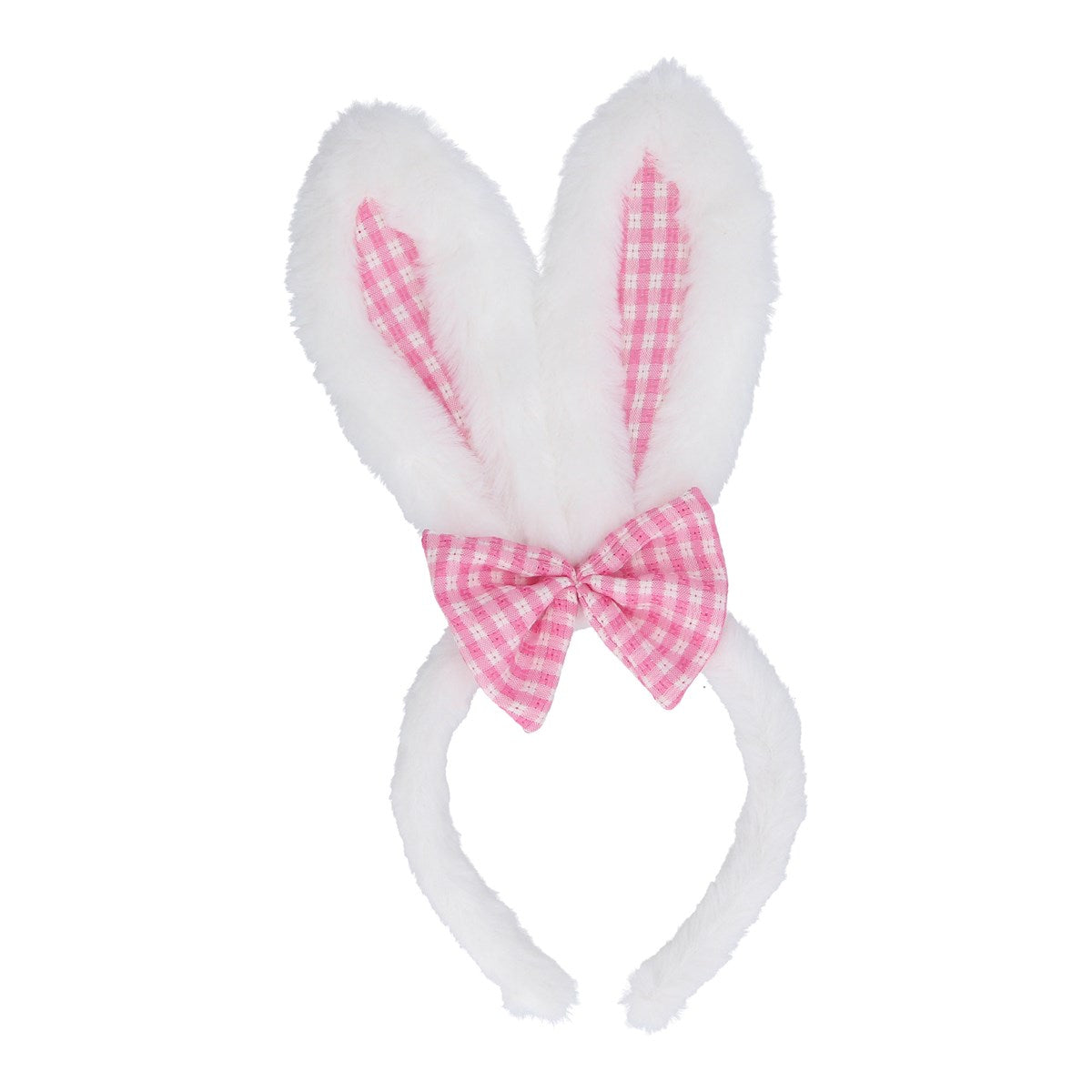 White fluffy Easter bunny headband