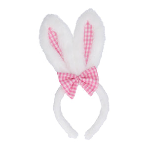 White fluffy Easter bunny headband
