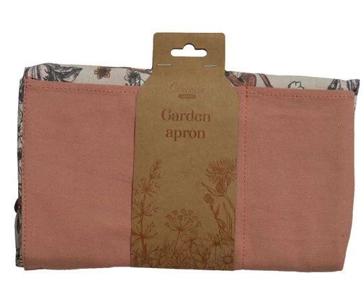 Floral print gardening apron