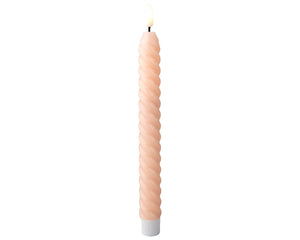 LED pink dinner candle