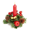 Apple cone and berry candle ring